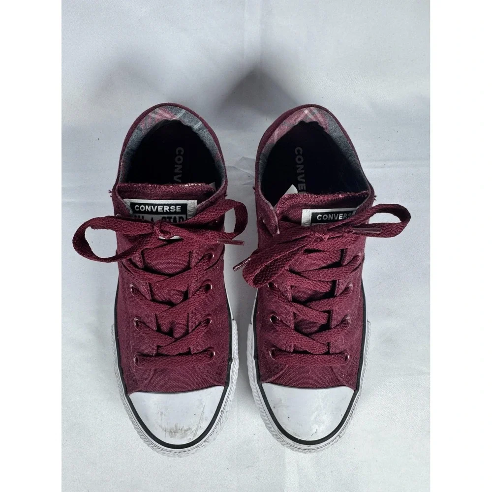 Converse Chuck Taylor All Star 661912F Junior 3 Sneakers Burgundy White Shoes